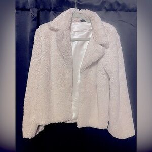 White Faux Fur Jacket